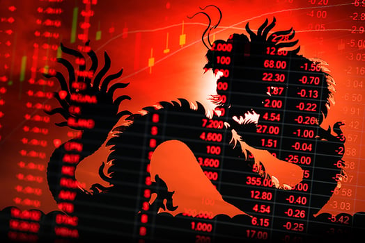Photo China Stock Market BiancoBlue Dreamstime.com